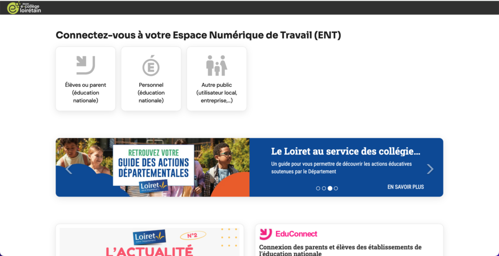 Mon e-collège Loiret