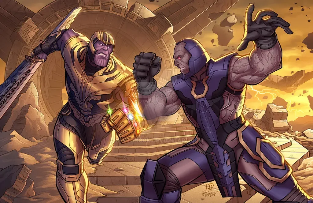 Darkseid contre Thanos dans les comics et au cinéma