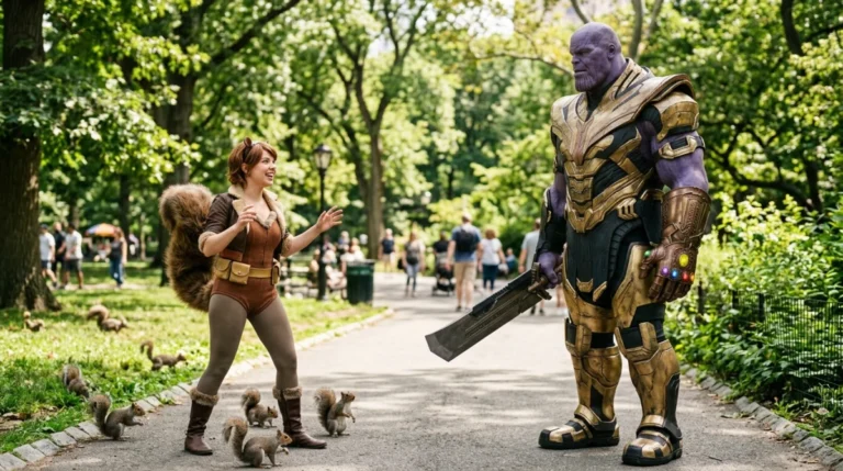 Squirrel Girl contre Thanos dans les comics