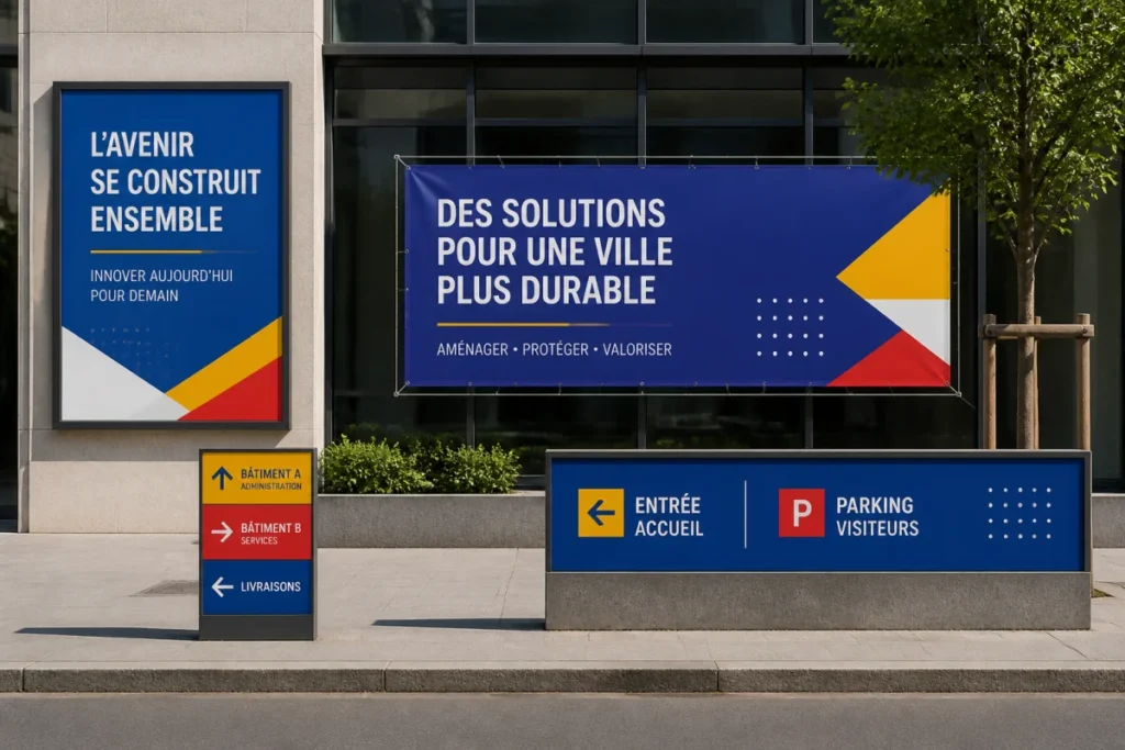 Les formats d’impression les plus courants selon vos besoins Formats d’impression les plus courants : affiche, panneau, bâche et adhésif de signalétique en espace urbain